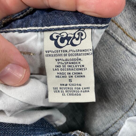 C7P Chip and Pepper Jeans Women's 5 Blue Laguna Beach Boot Cut Flare Leg - Picture 6 of 10